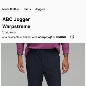 NWT ABC jogger true navy